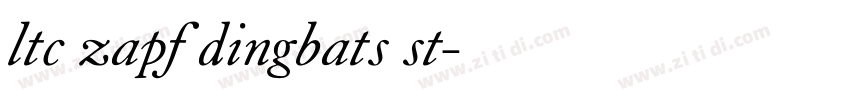 ltc zapf dingbats st字体转换
